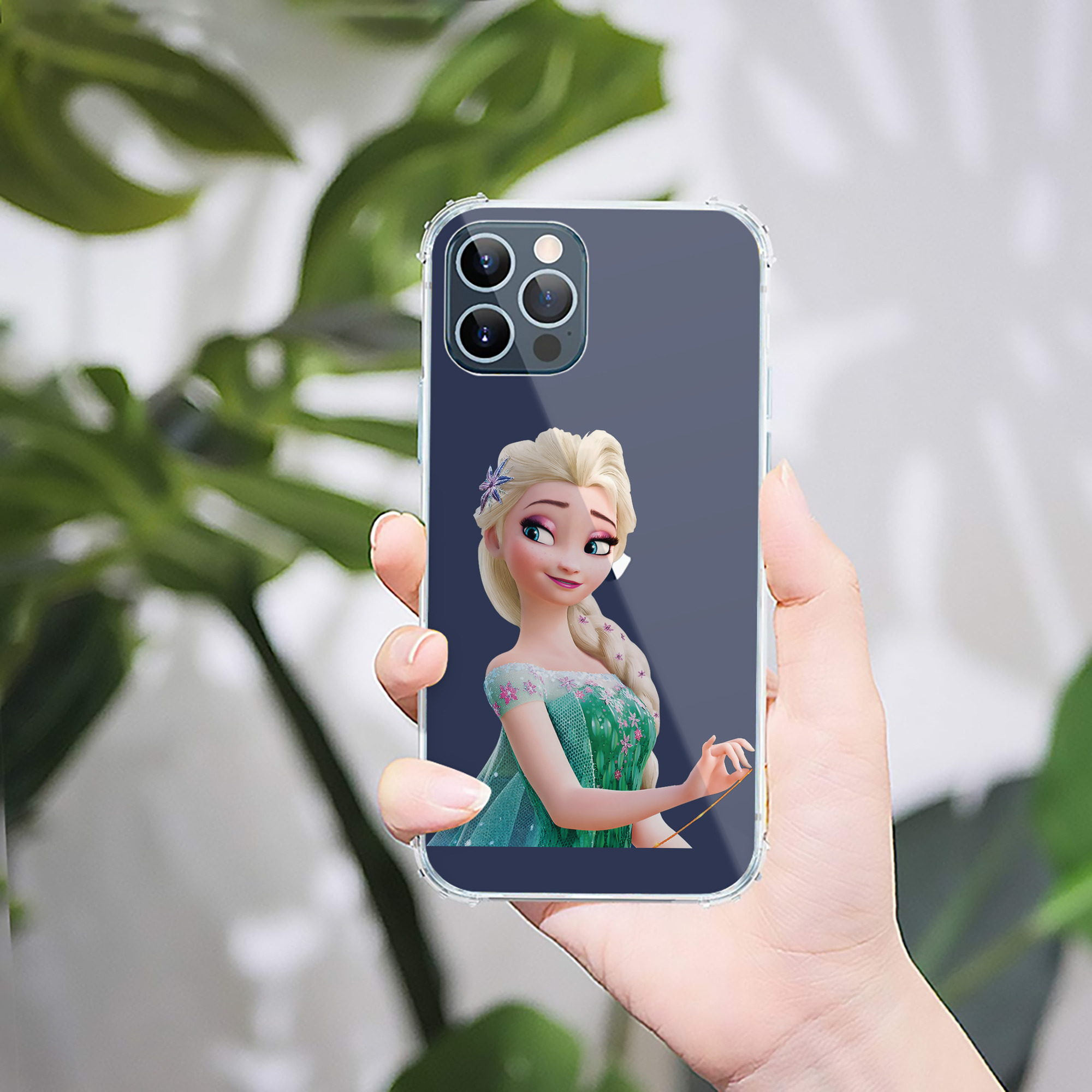 （画像用） アナと雪の女王 アンナ エルサ Frozen Anna Elsa 【iPhone 12シリーズ対応】透明スマホケース（クリアソフトケース）